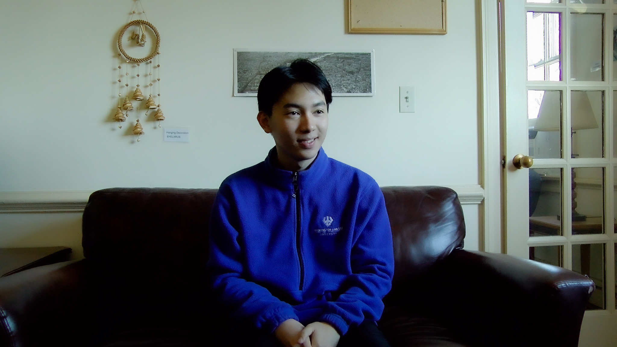 Leon Hoang, sophomore student from Vietnam